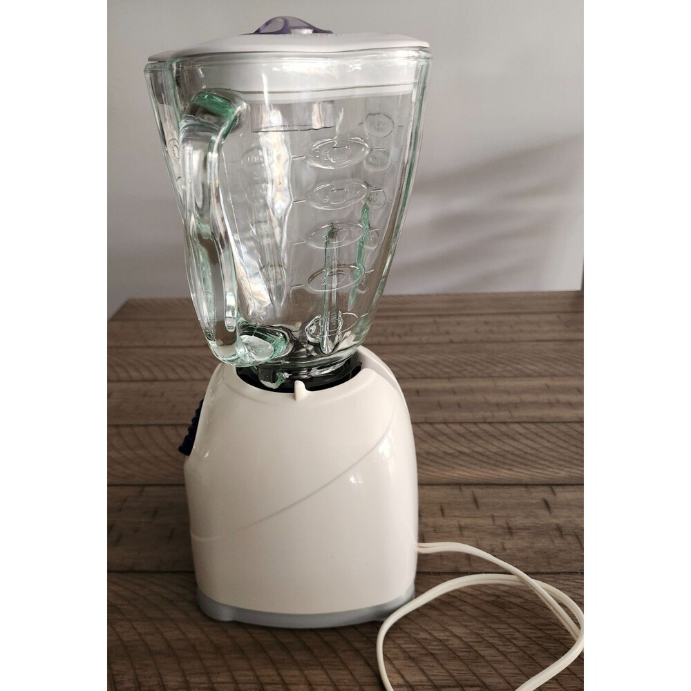 Osterizer 10 Speed Blender White Glass Jar Model 6630 Tested Works Great - Picture 4 of 12